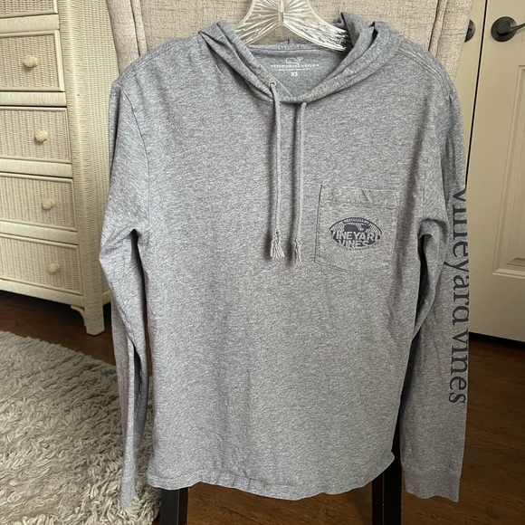Vineyard Vines Grey Long Sleeve Hoodie - Picture 1 of 4